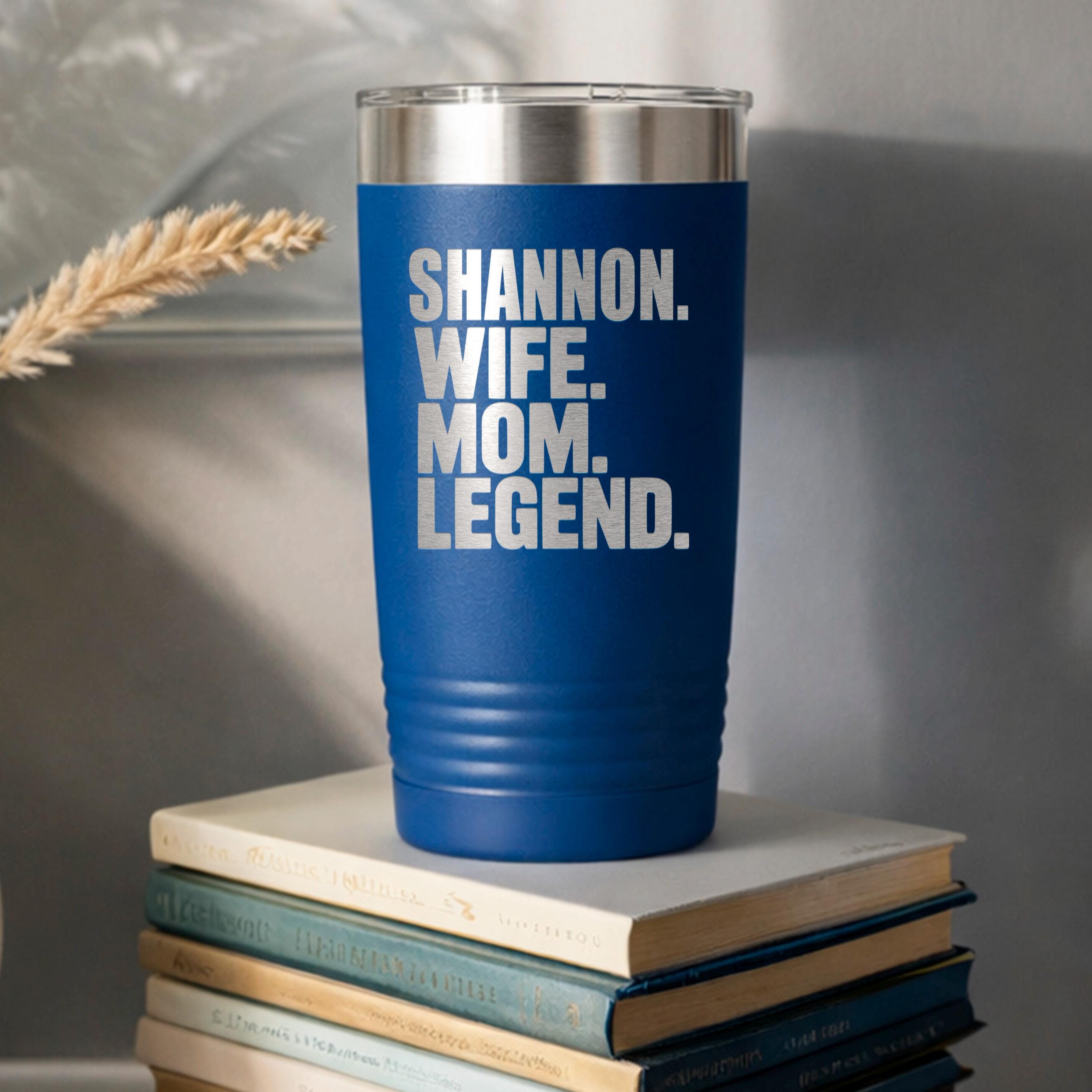 Personalized Stainless Steel Tumbler - 20 oz Double Wall Insulated Drinkware