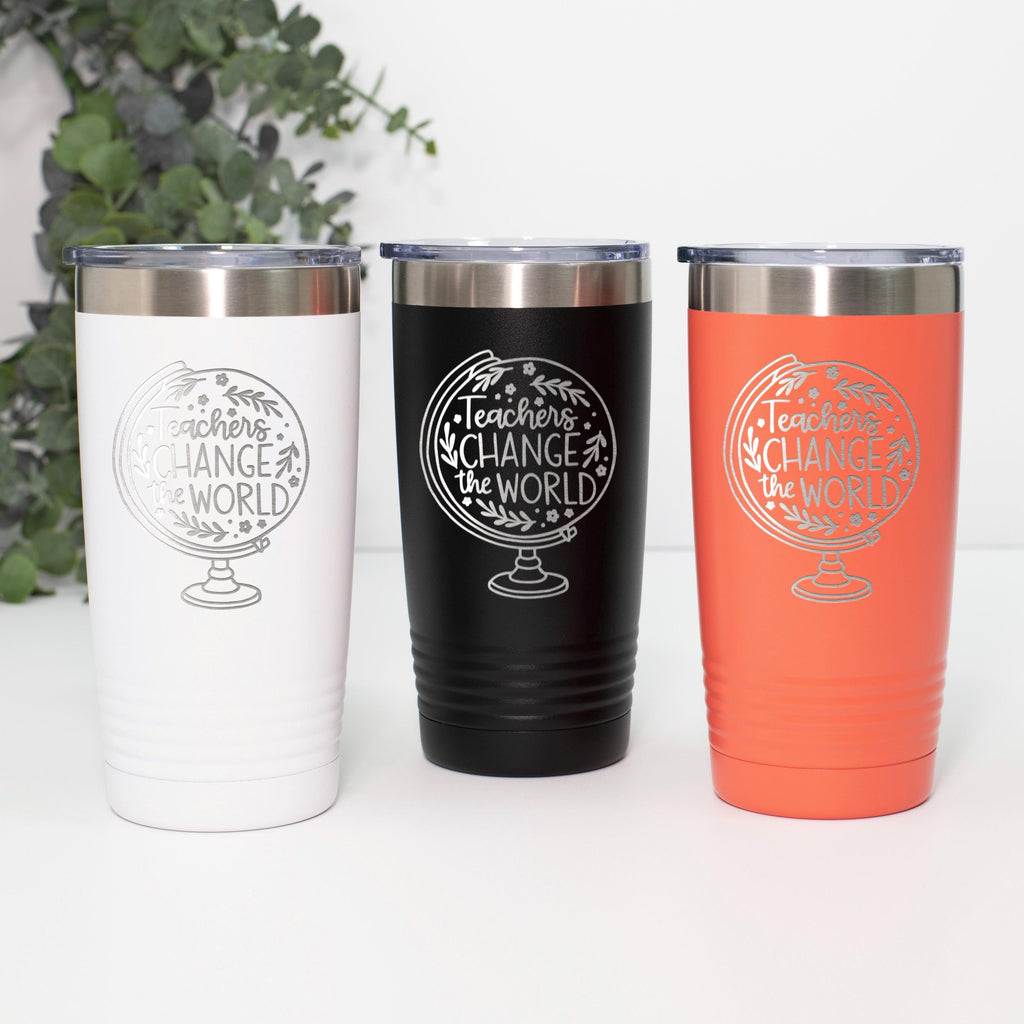 Teachers Coffee Tumbler - Double Wall Mug | Insulated Travel Cup, Durable Reusable Cup