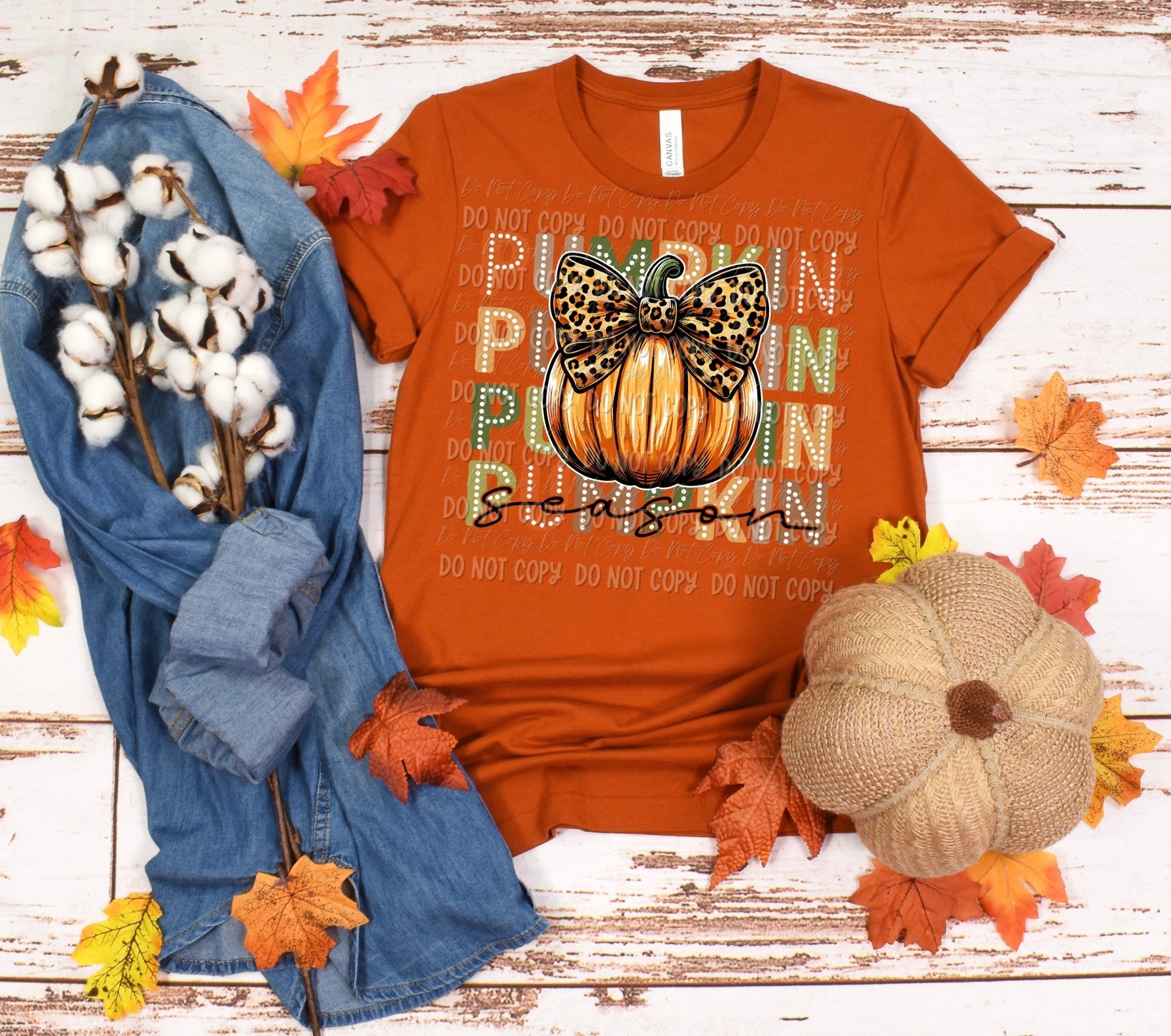 Pumpkin Season Cheetah Print - Tee