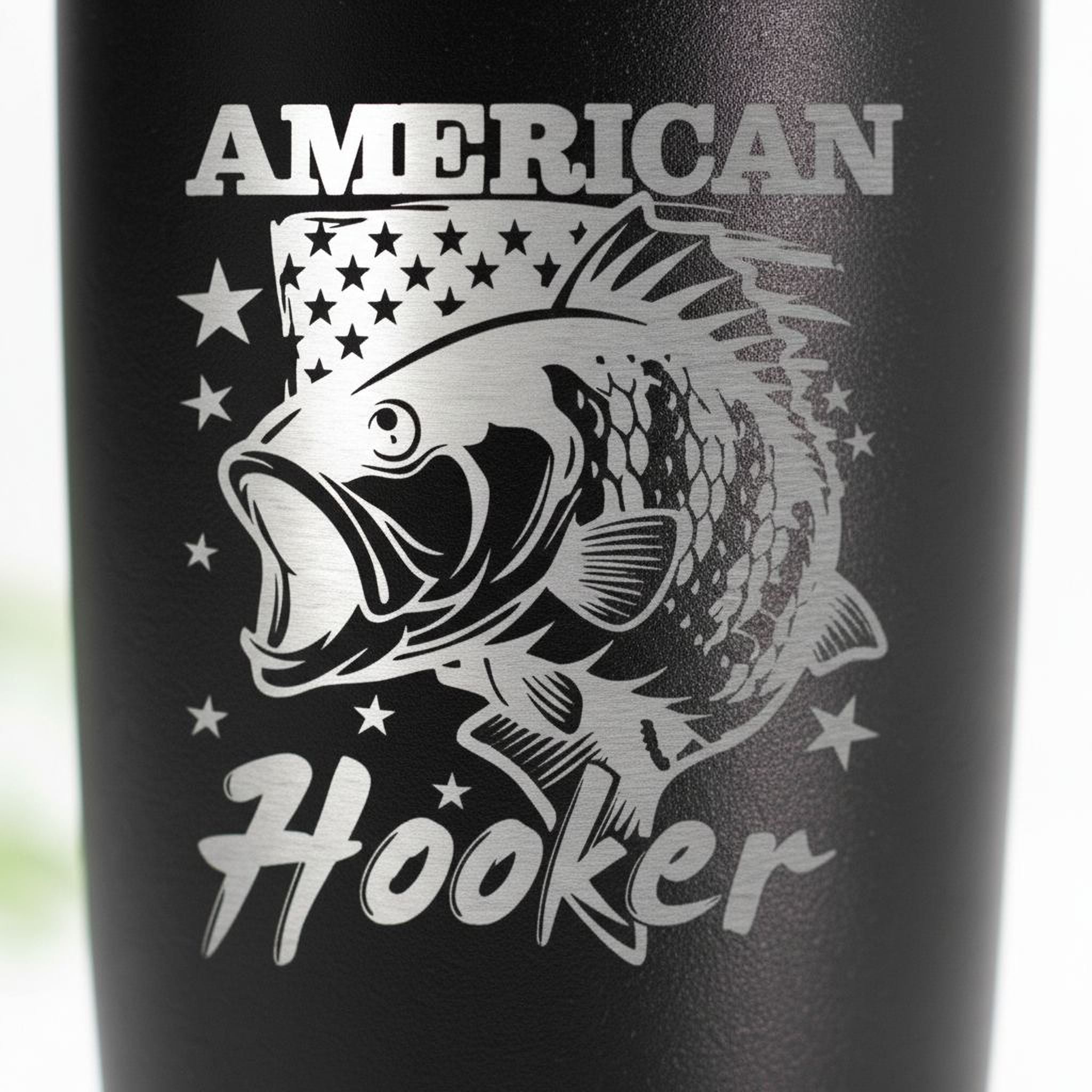 Funny Fishing Tumbler | Insulated Stainless Steel Coffee Mug With Spill Resistant Lid
