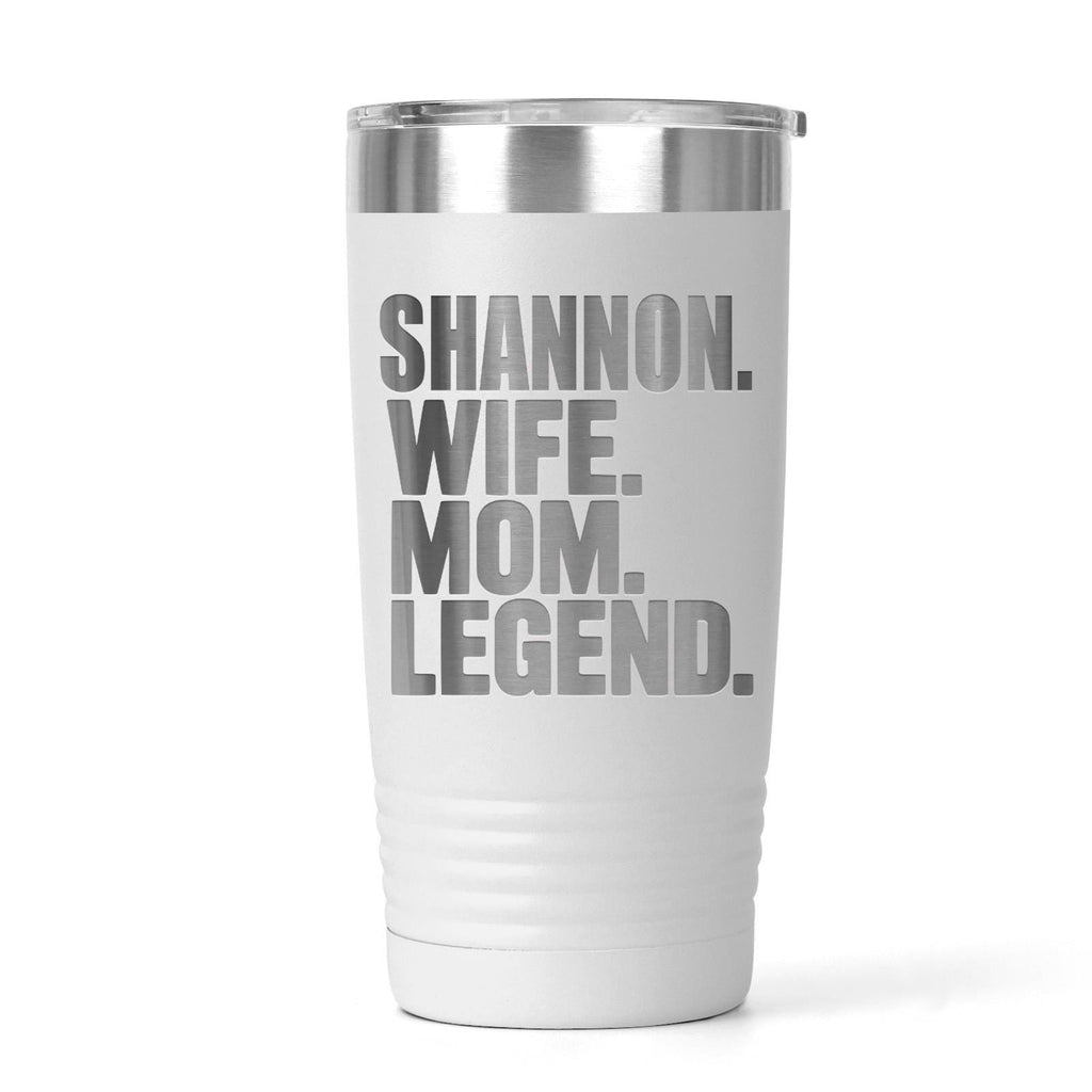 Personalized Stainless Steel Tumbler - 20 oz Double Wall Insulated Drinkware