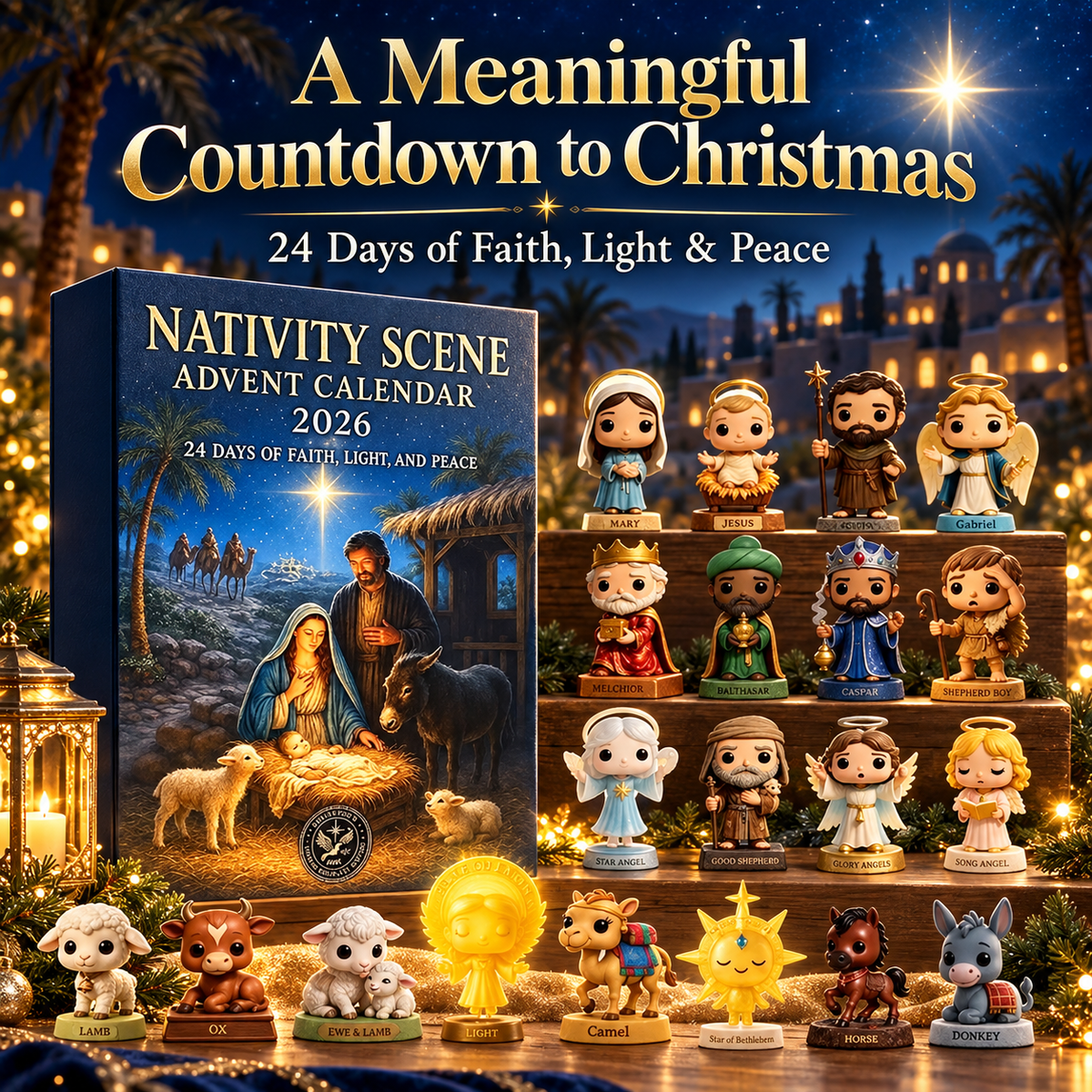 NATIVITY SCENE ADVENT CALENDAR 2026 | 24 DAYS OF FAITH, LIGHT, AND PEACE