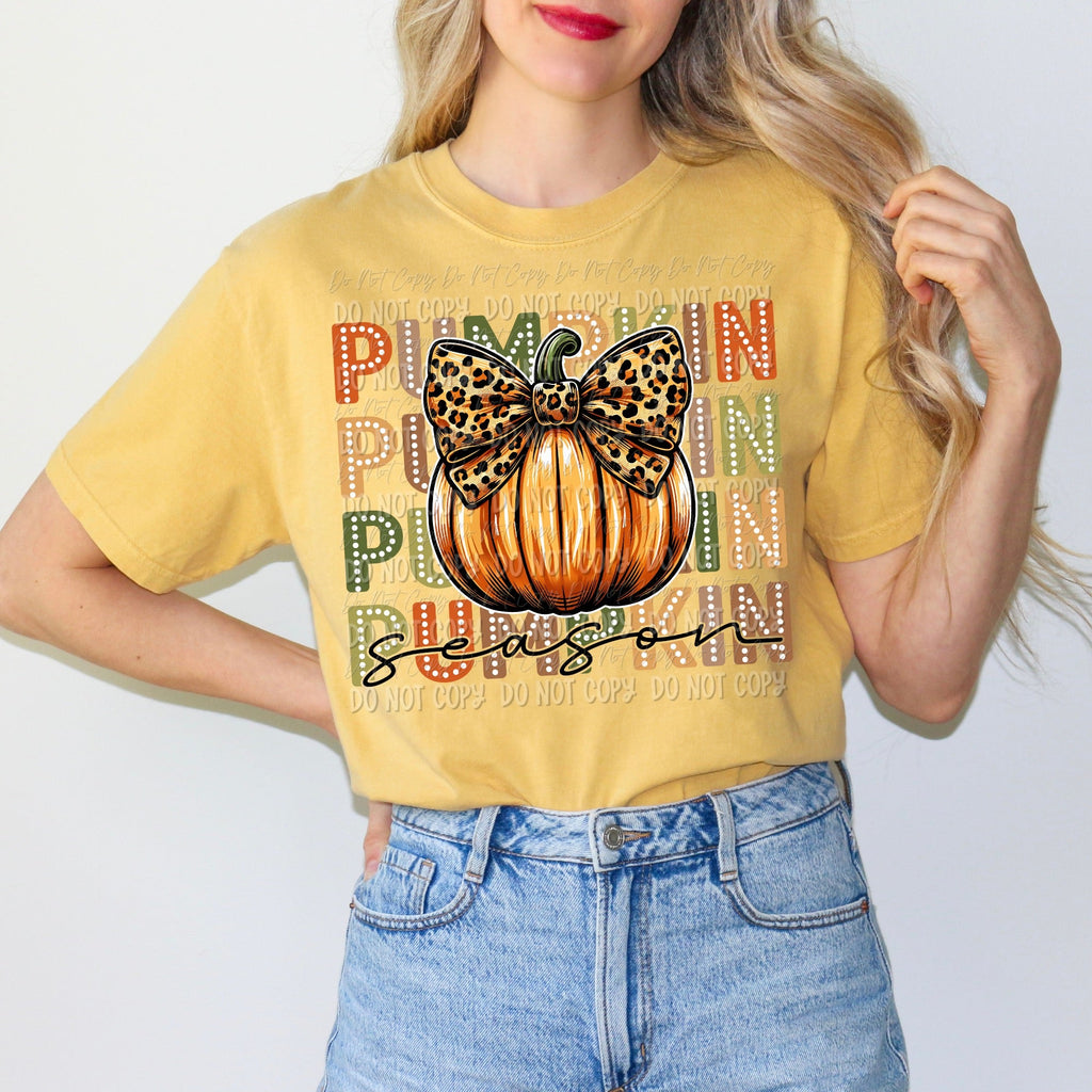 Pumpkin Season Cheetah Print - Tee