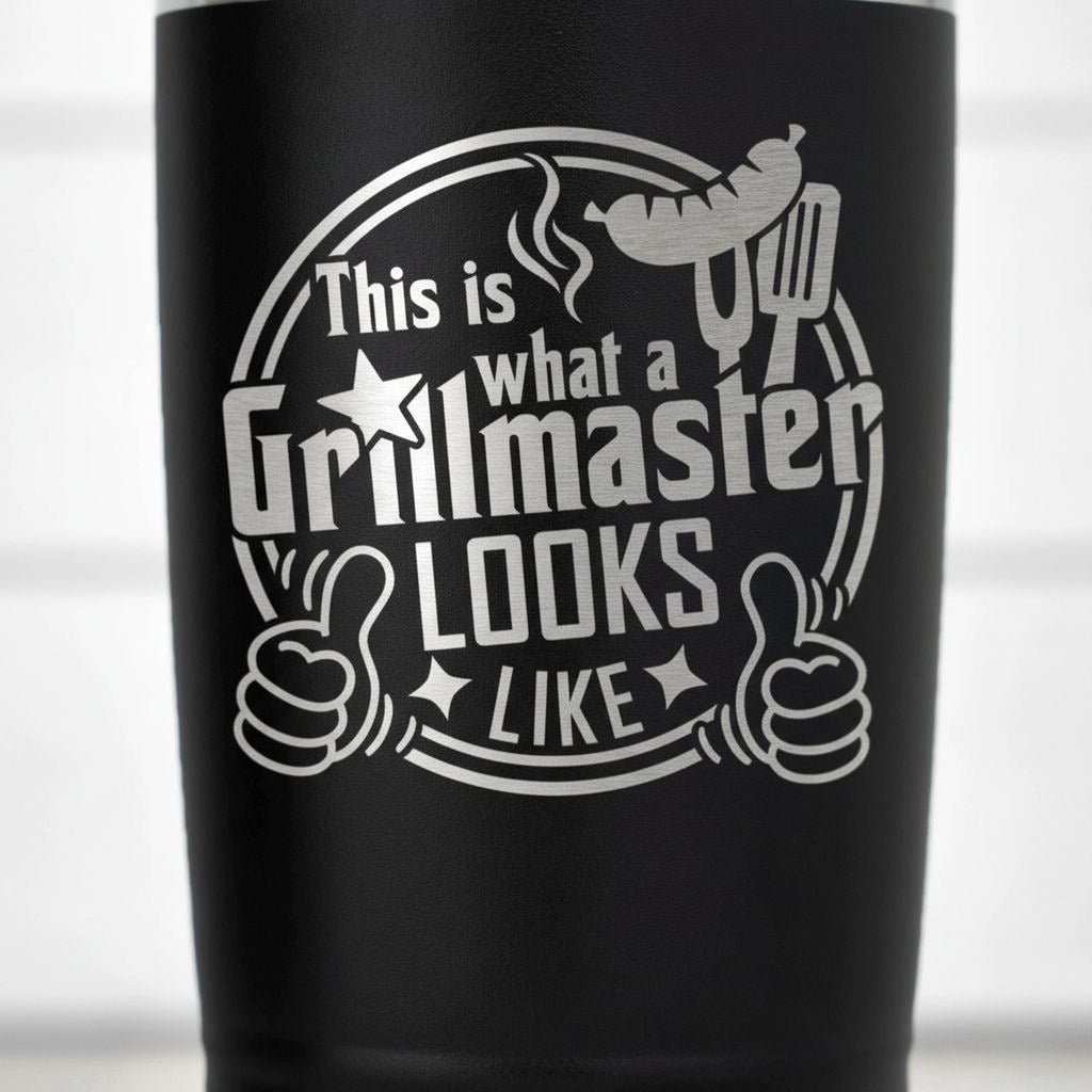 Grillmaster Tumbler - Insulated Stainless Steel Double Wall Tumbler For BBQ Gift