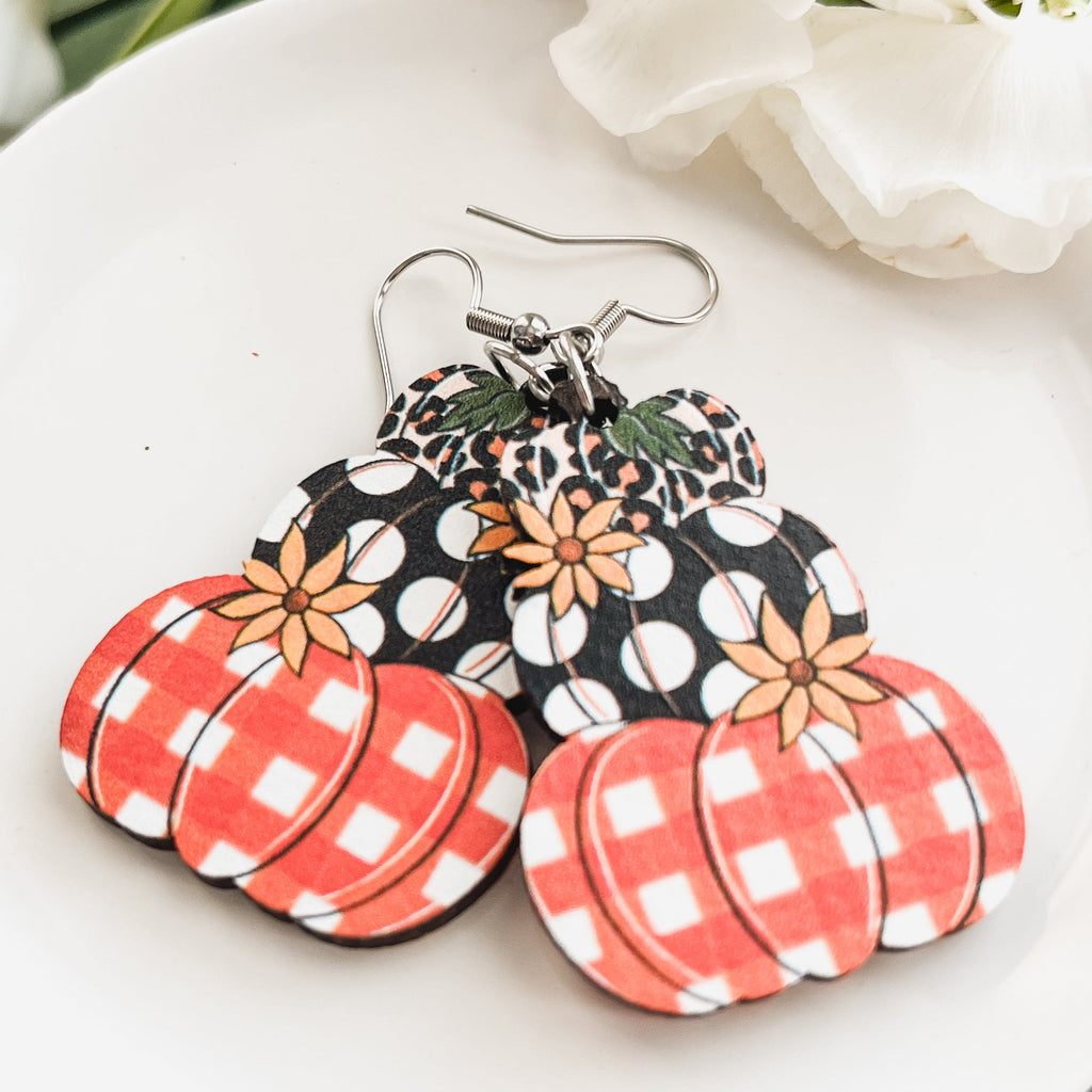 Adorable Fall Pumpkin Earrings