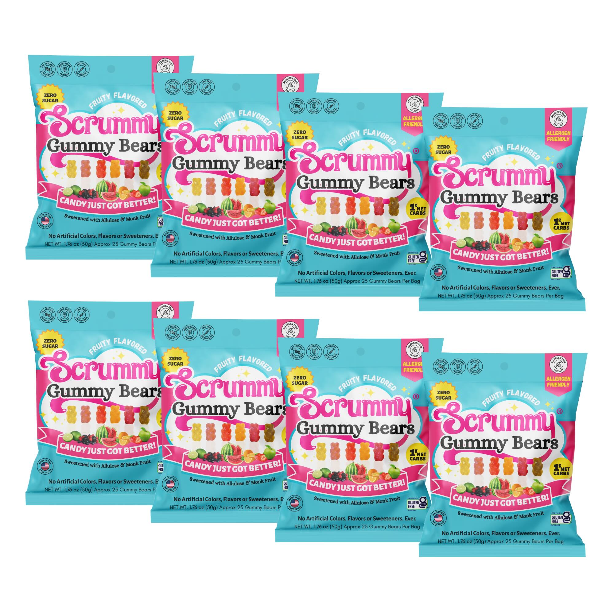 SWITCH® Scrummy Gummy Bears 8-ct Box 1.8oz Bags