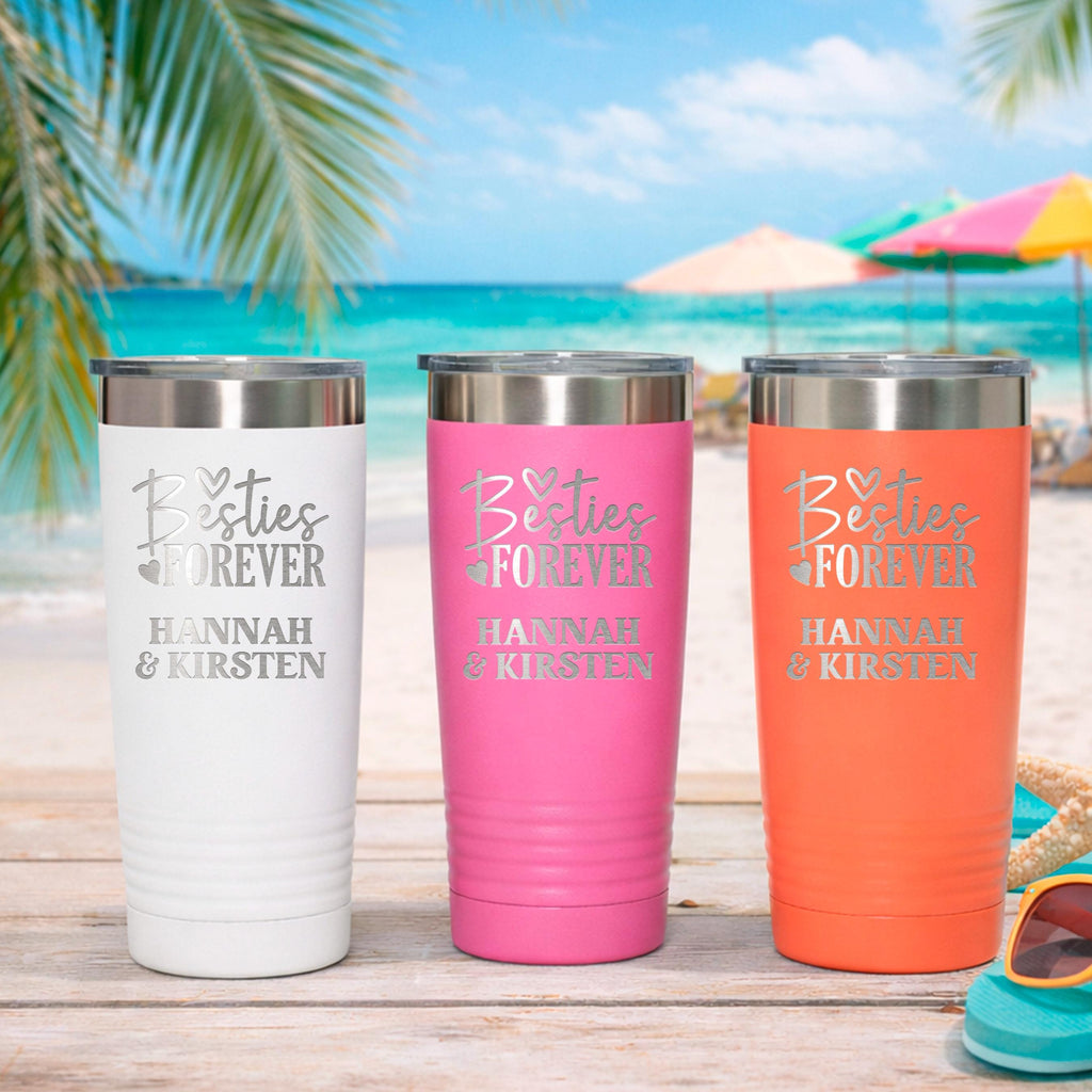 Personalized Travel Tumbler – Custom Friendship Gift | Double Wall Insulated Mug