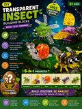 TRANSPARENT INSECT DIY KIT FOR AGES 6 AND UP