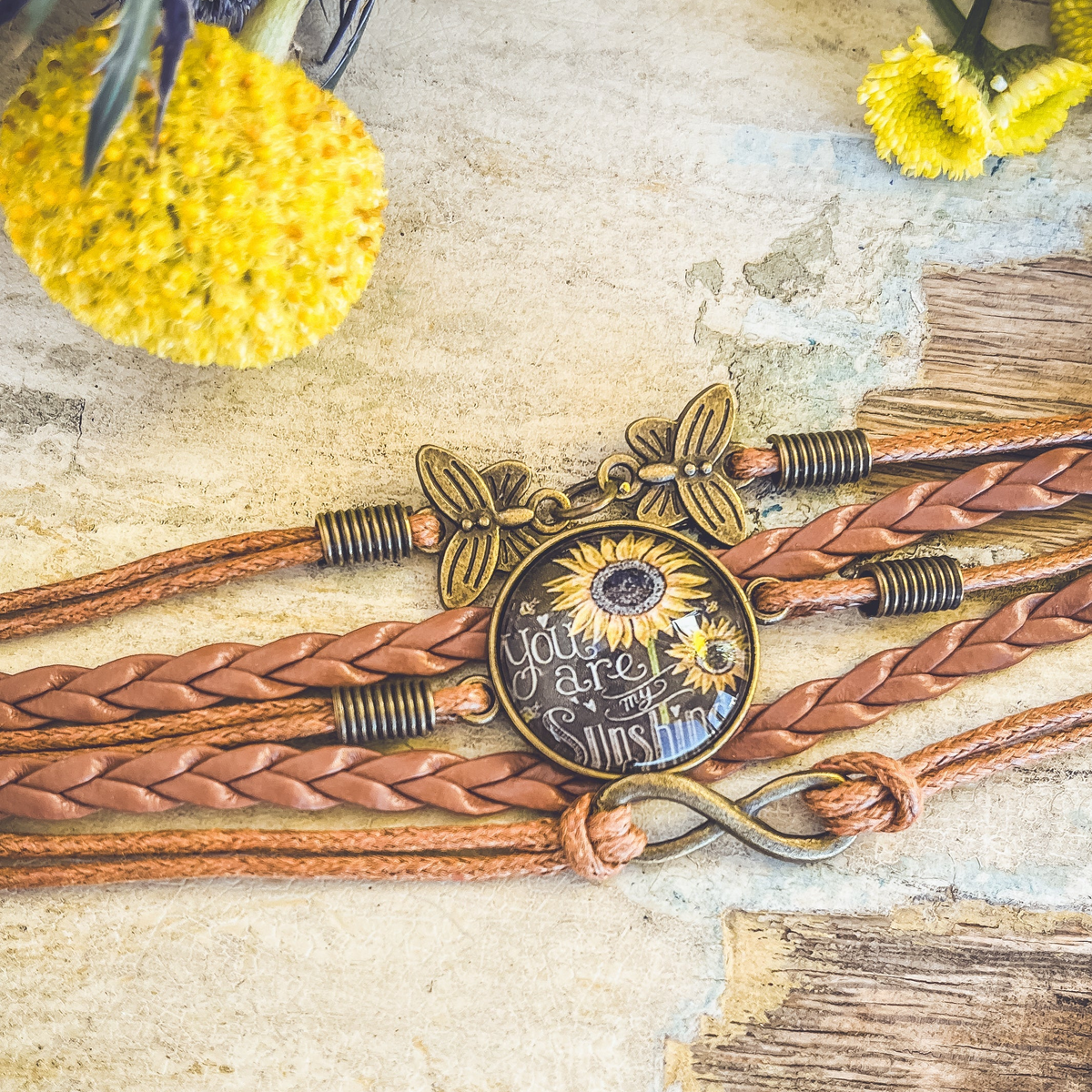 Beautiful You Are My Sunshine Bracelet