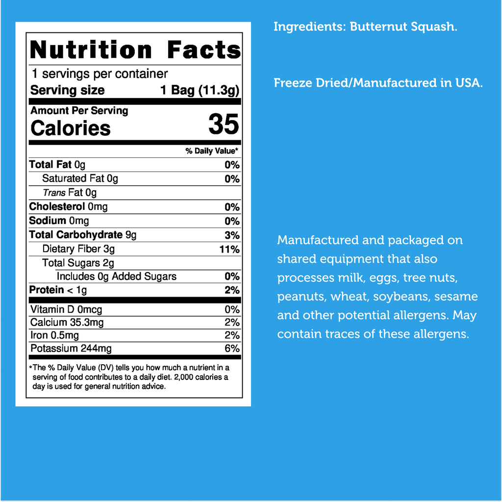 Freeze Dried Butternut Squash