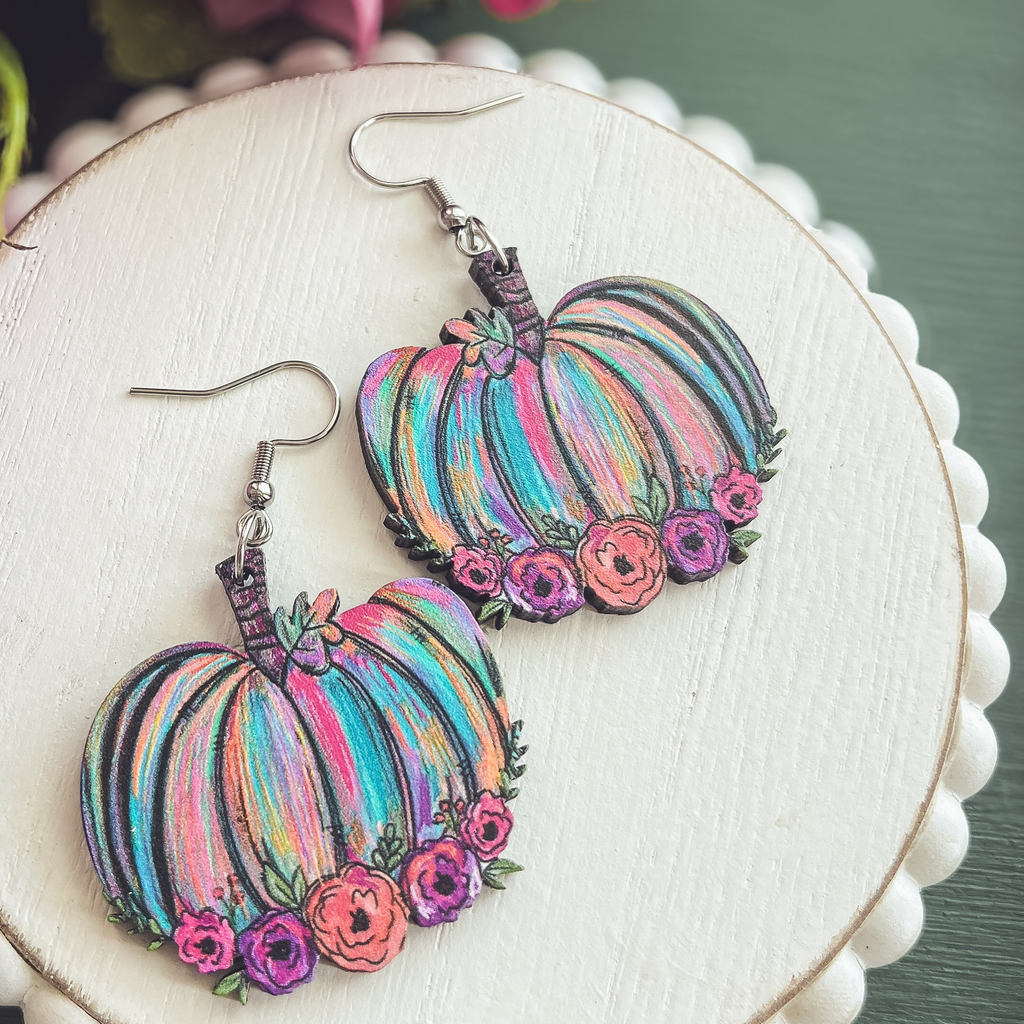 Adorable Fall Pumpkin Earrings