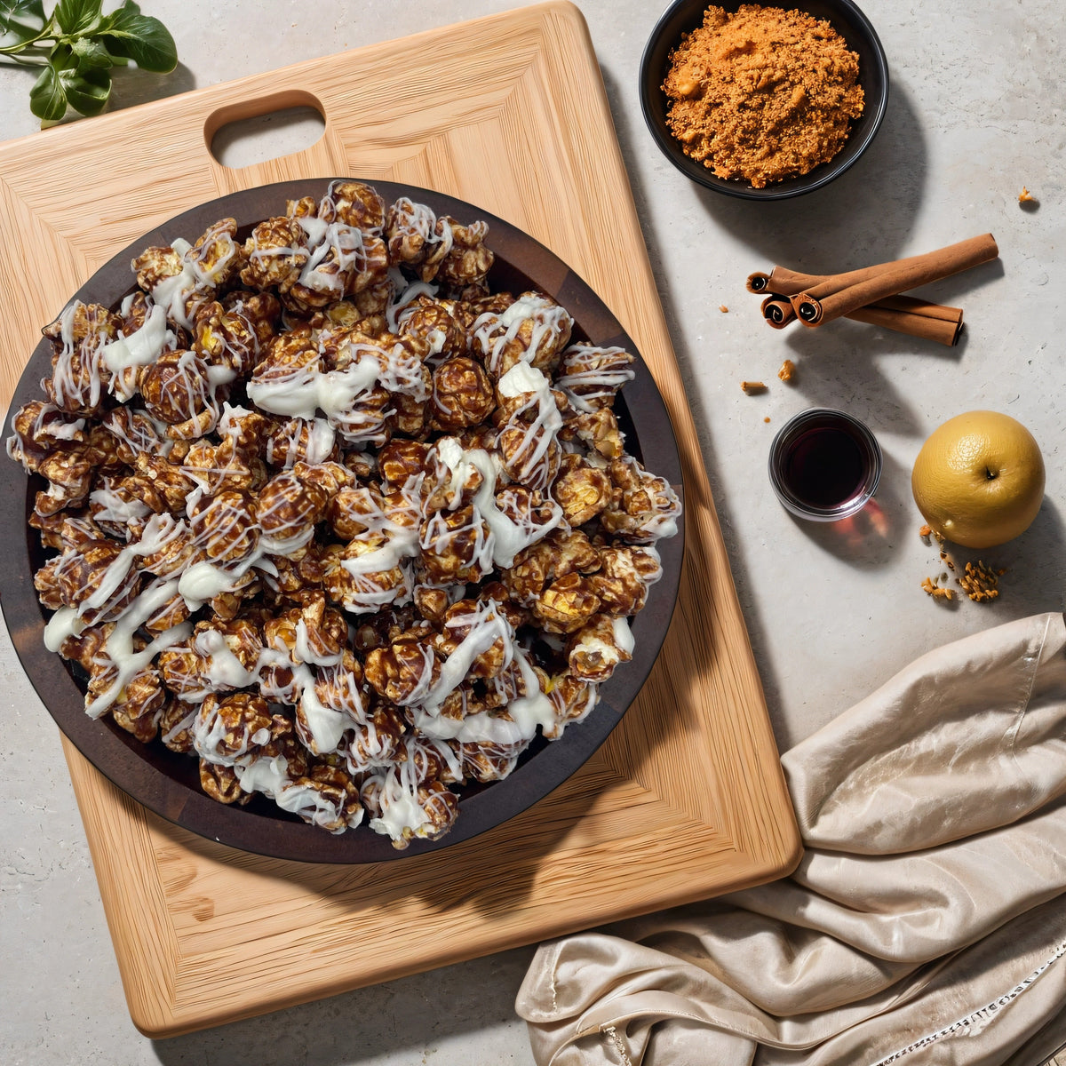 Large Gourmet Cinnamon Roll Popcorn Bag