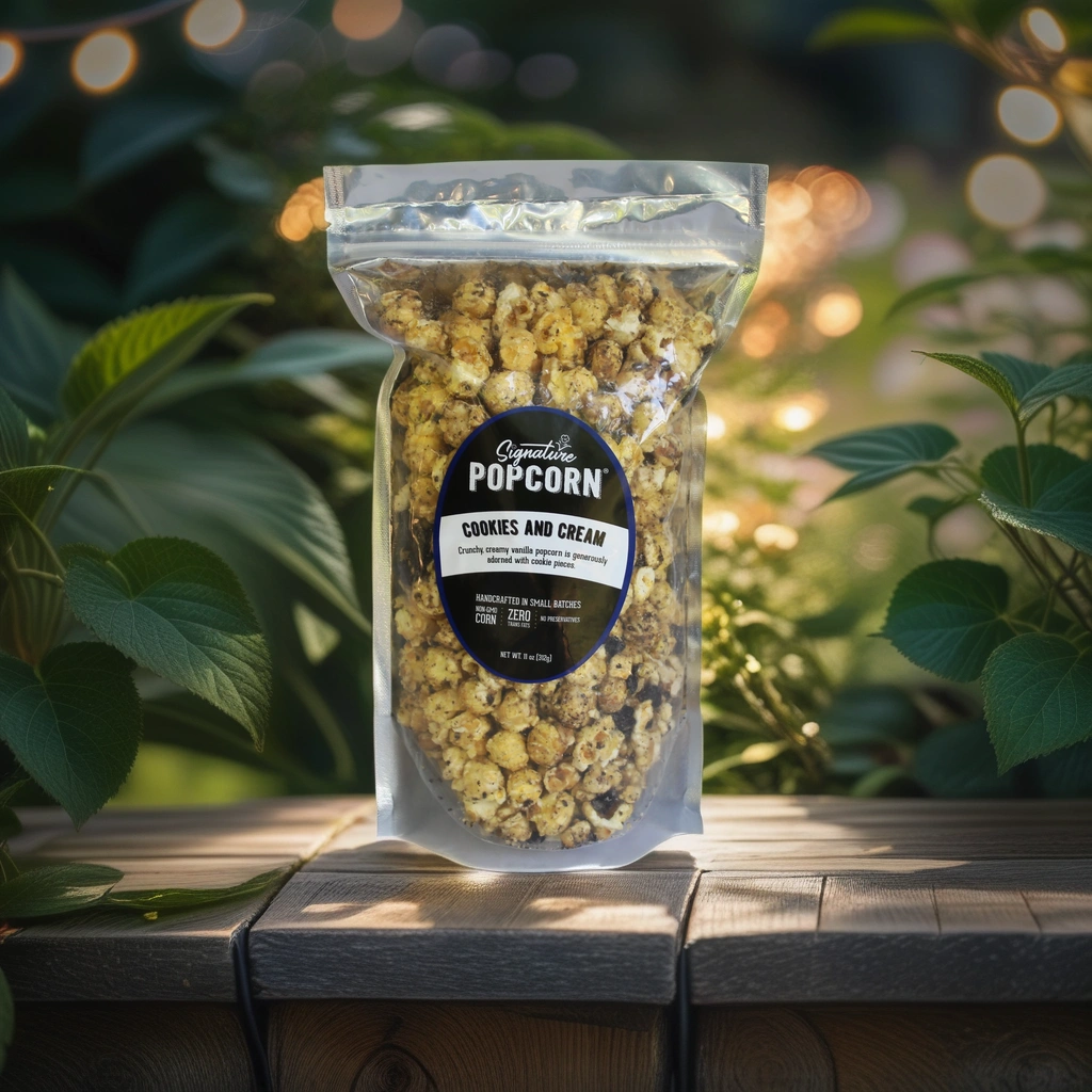 Large Gourmet Cookies & Cream Popcorn Bag