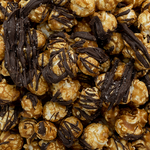Large Gourmet Dark Chocolate Sea Salted Caramel Popcorn Bag