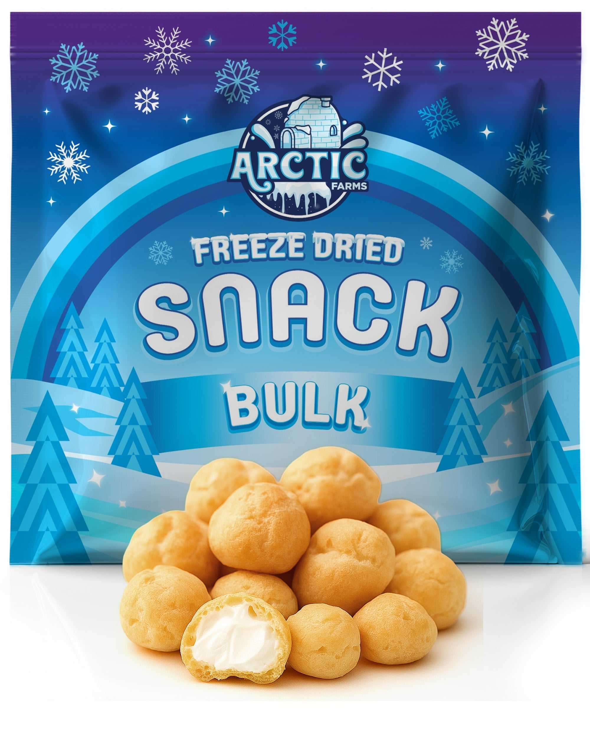 Freeze Dried Dessert Belgian Cream Puffs