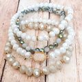 Beautiful White Bracelet Set