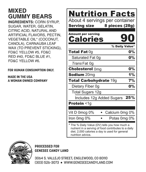 Black Bear Lunch (Mixed Gummi Bears)