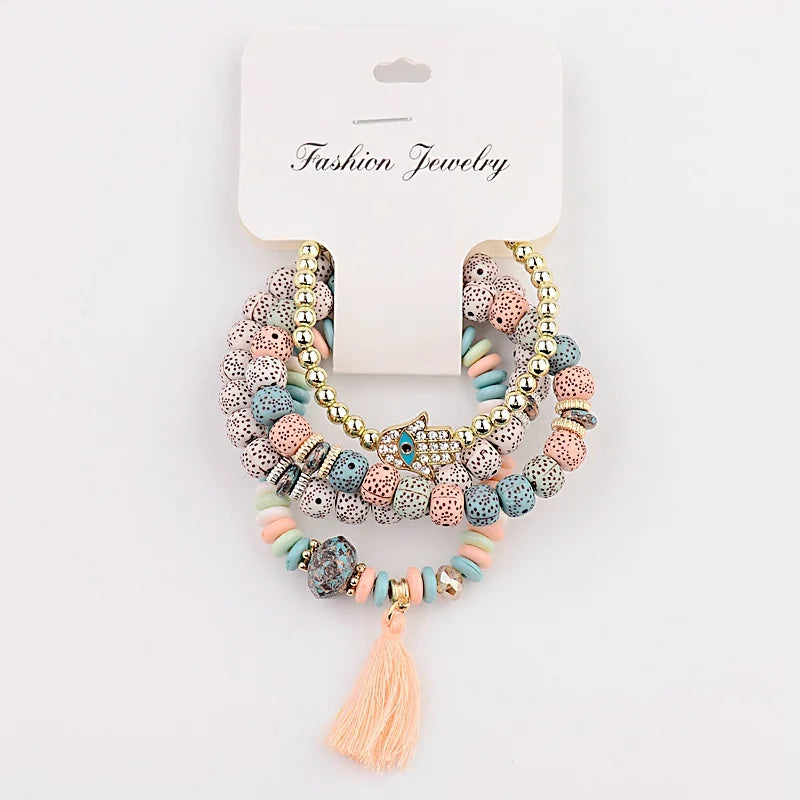 Vintage Bohemia Women Bracelets Set