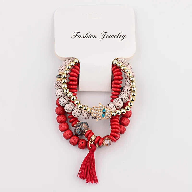 Vintage Bohemia Women Bracelets Set