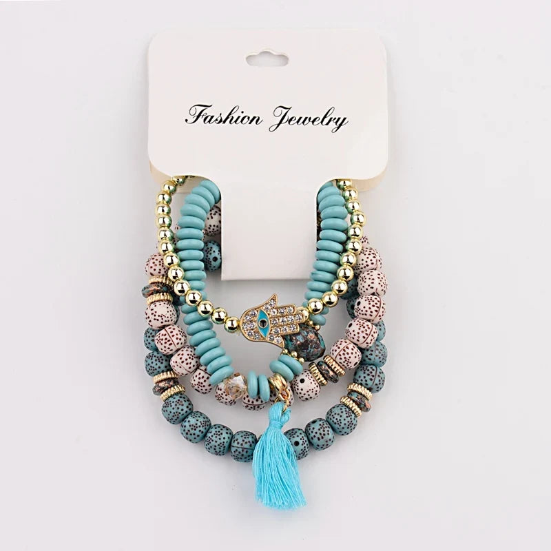 Vintage Bohemia Women Bracelets Set