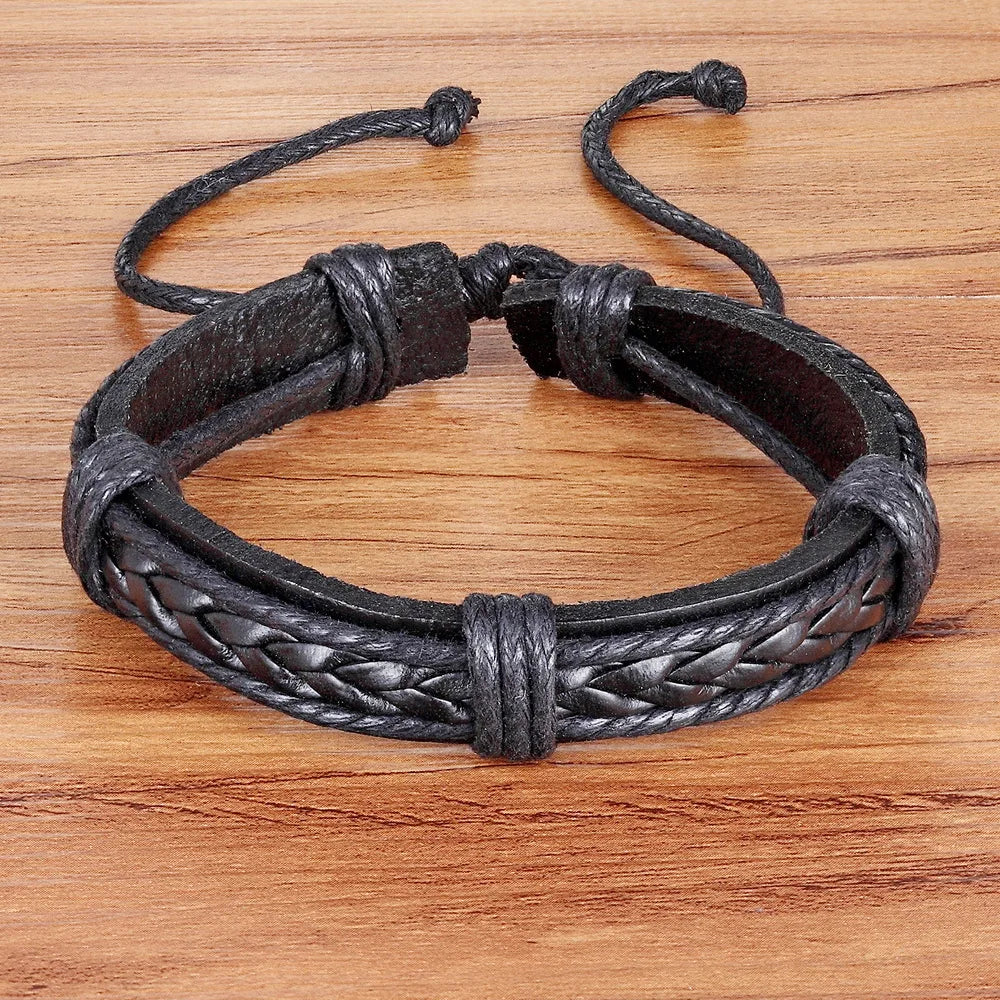 TYO Bracelets New Fashion Charm Leather Bangle Men's Bracelets Popular