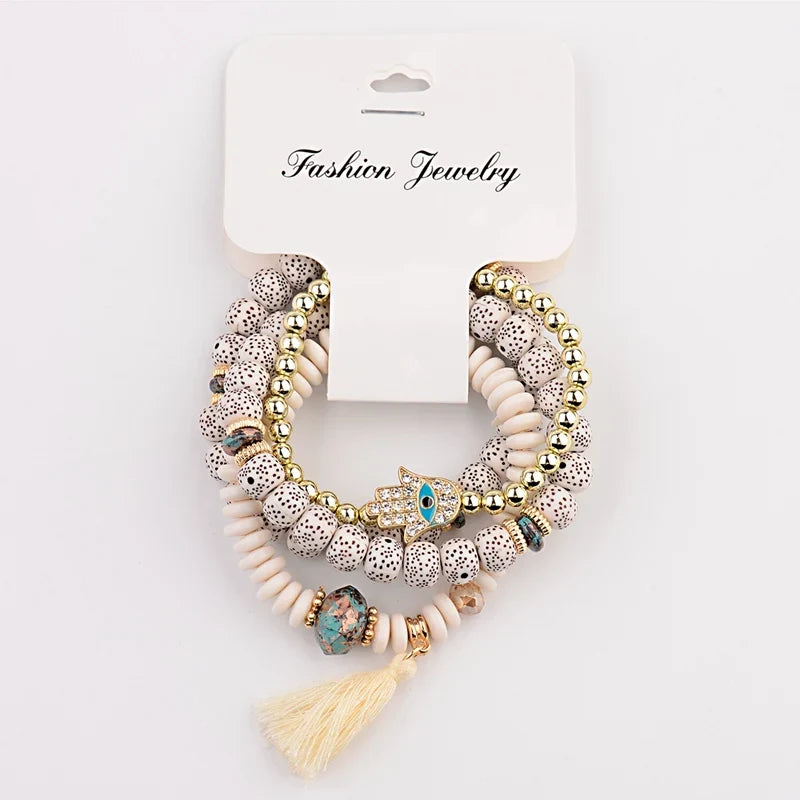 Vintage Bohemia Women Bracelets Set