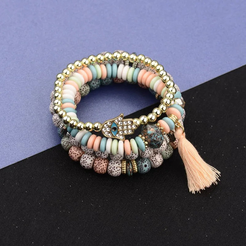 Vintage Bohemia Women Bracelets Set