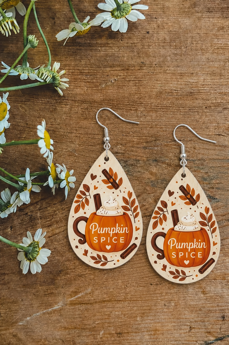 Pumpkin Spice Please Earrings