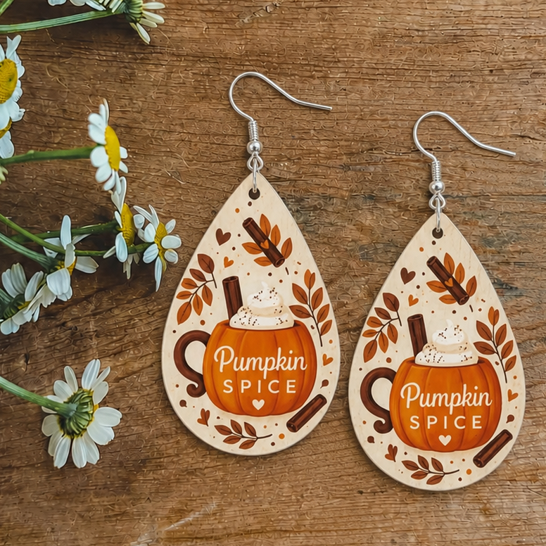 Pumpkin Spice Please Earrings