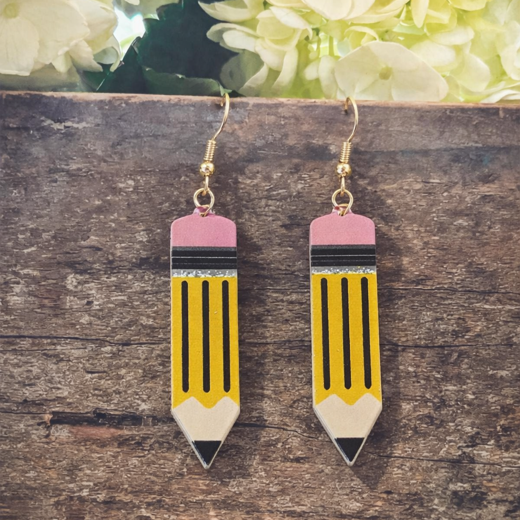 Adorable Pencil Earrings