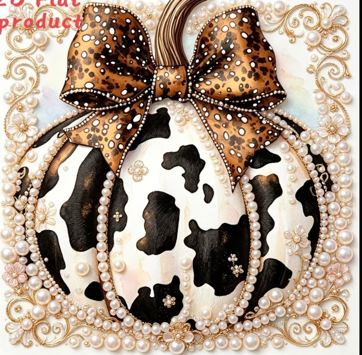 PUMPKIN FALL PEARL DIAMOND ART | PERFECT FOR A FALL PROJECT