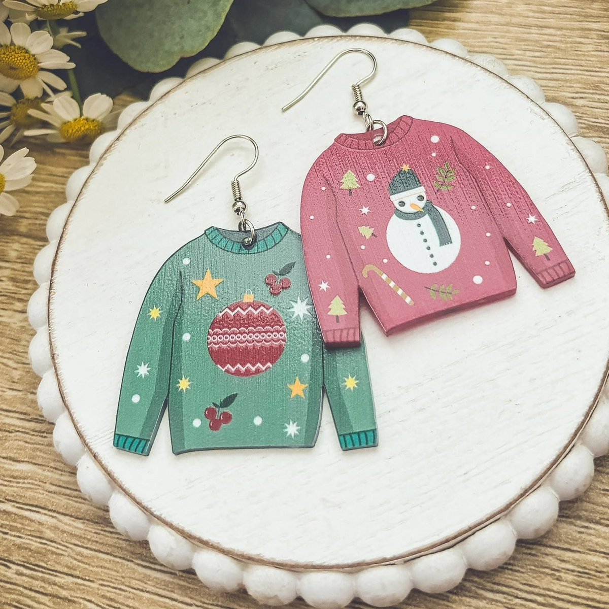 Adorable Christmas Sweater Earrings