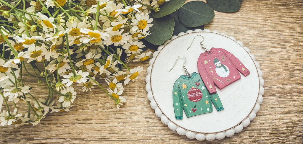 Adorable Christmas Sweater Earrings