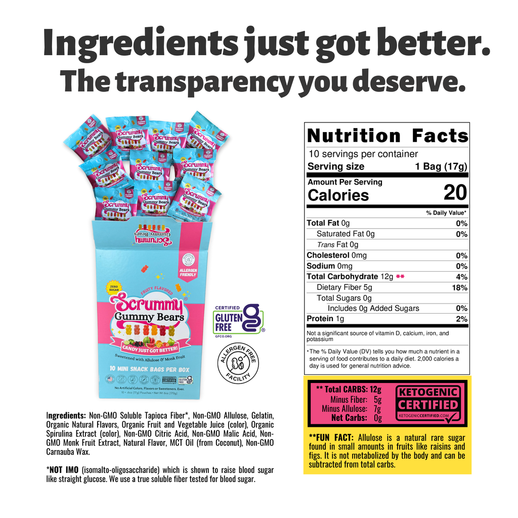 SWITCH® Scrummy Gummy Bears 10-ct Snack Pack of Mini Bags