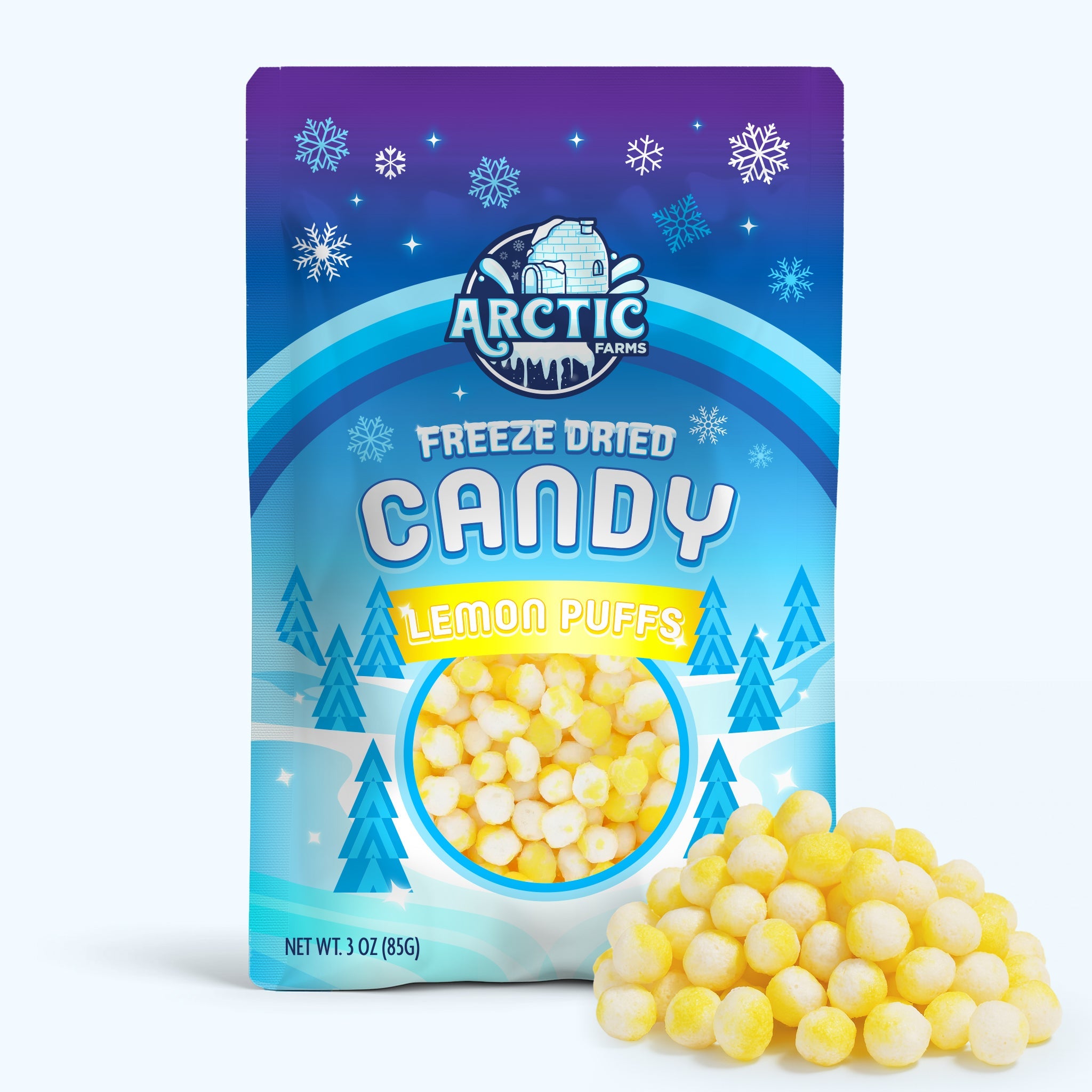 Freeze Dried Lemon Puffs Candies