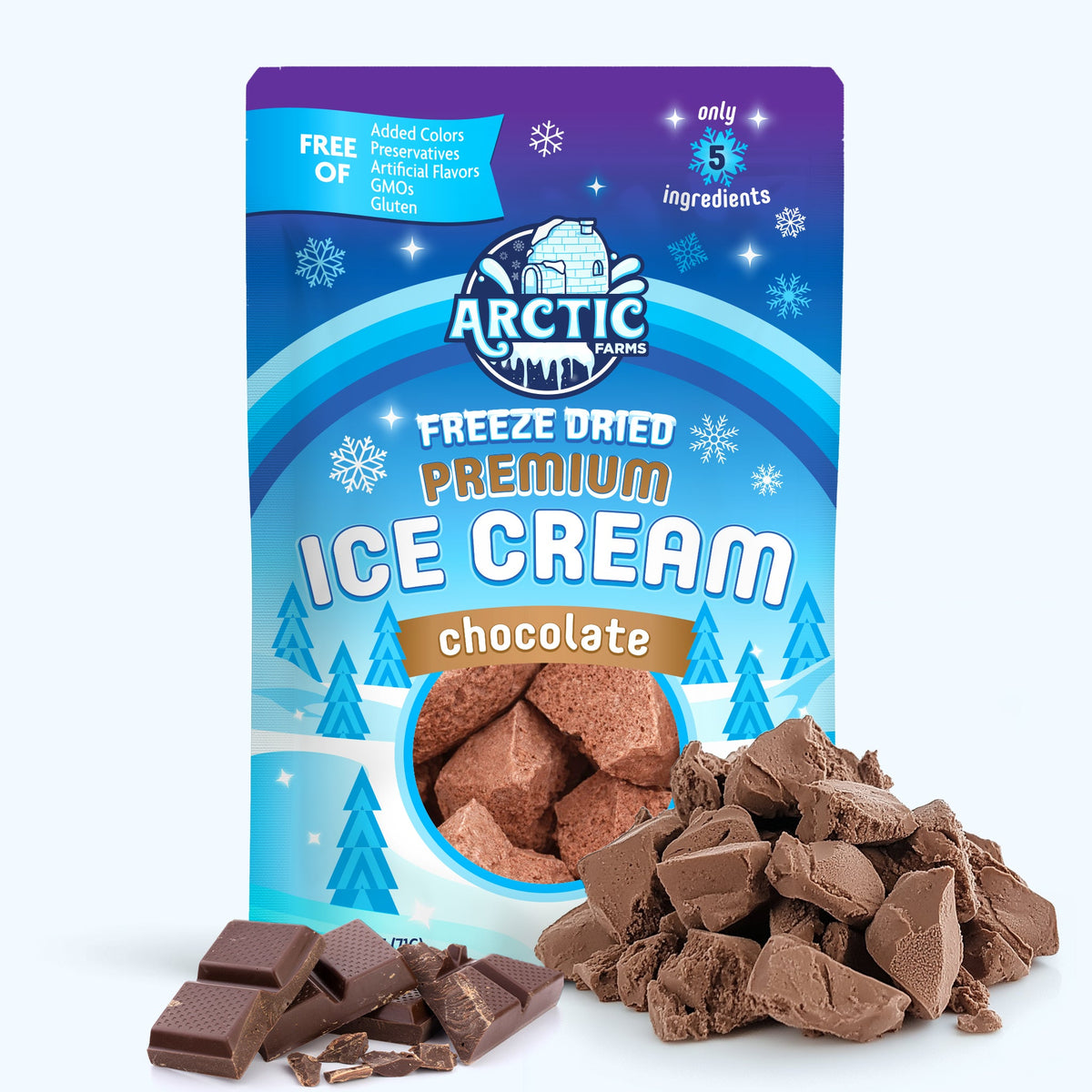 PREMIUM Freeze Dried Ice Cream * Only 5 Ingredients * Chocolate