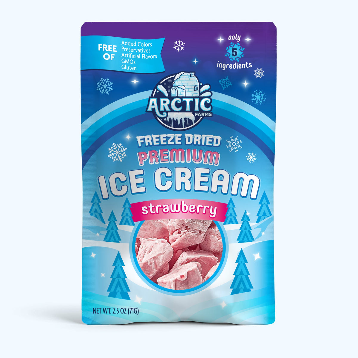 PREMIUM Freeze Dried Ice Cream * Only 5 Ingredients * Strawberry