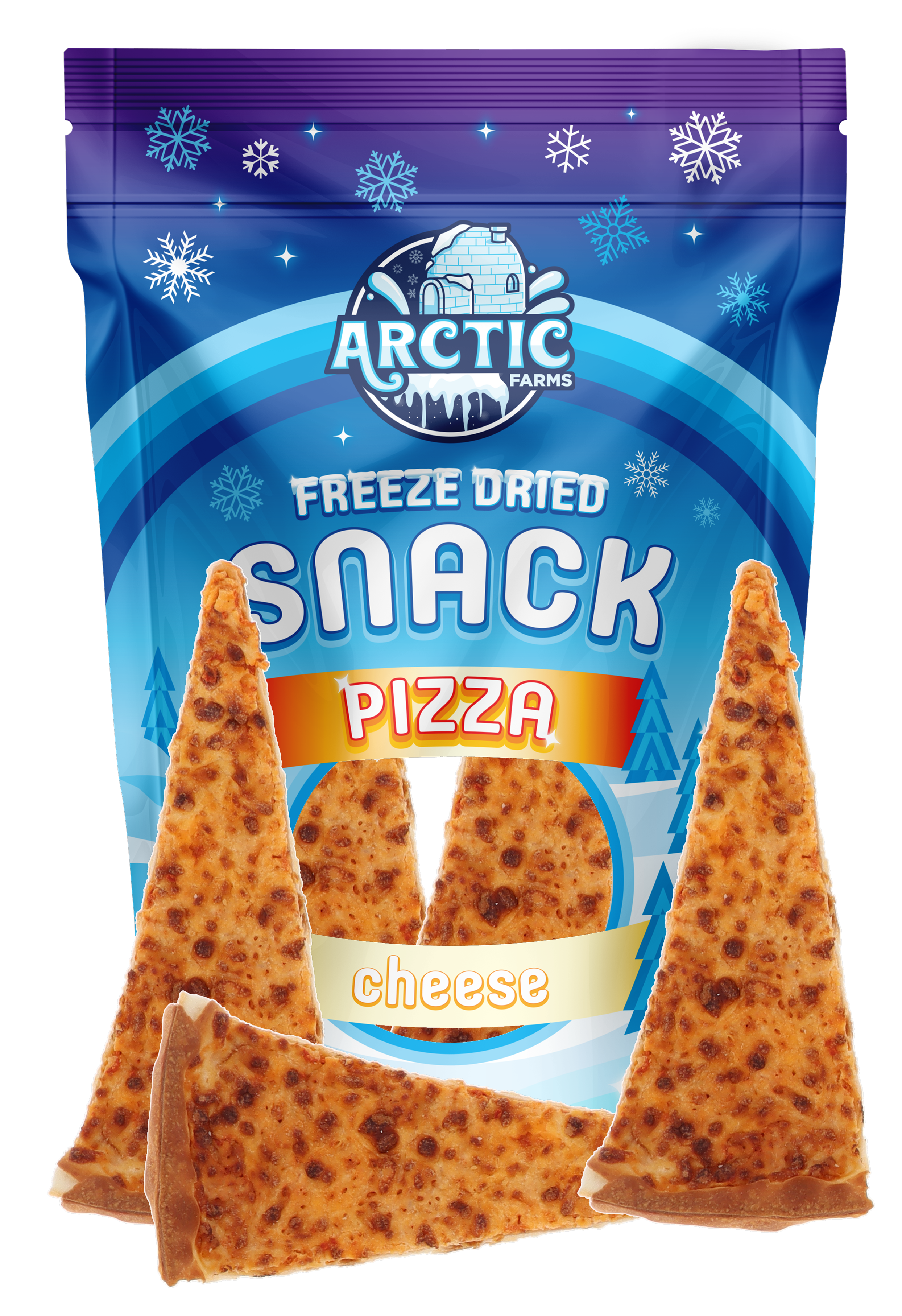 Freeze Dried Thin Crust Cheese Pizza Snack