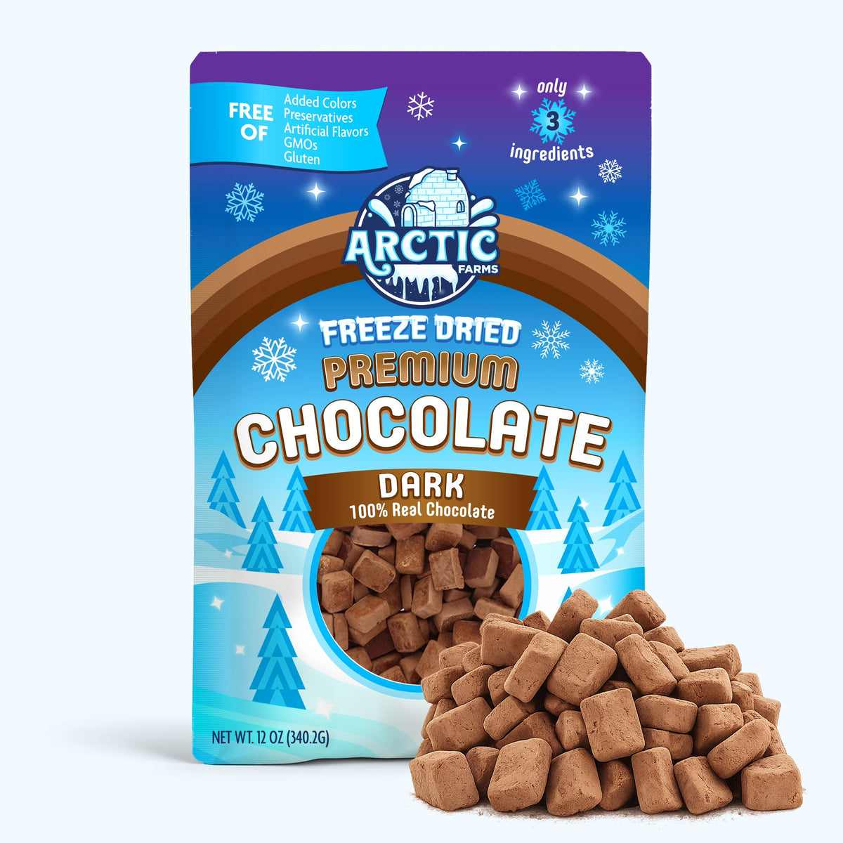 Freeze Dried Premium Organic Dark Chocolate