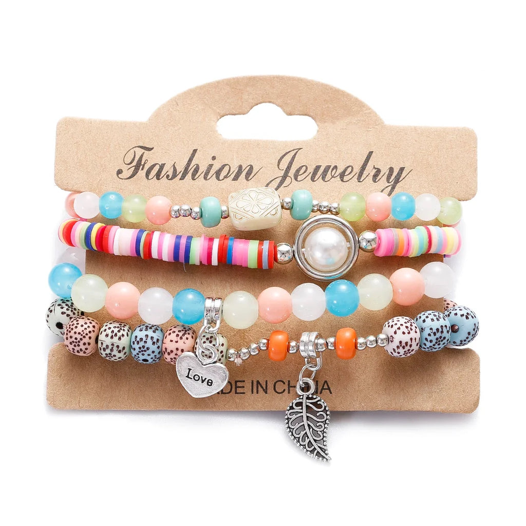 Vintage Bohemia Women Bracelets Set