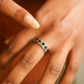 BLACK HEART SPINNER RING - FIDGET RINGS