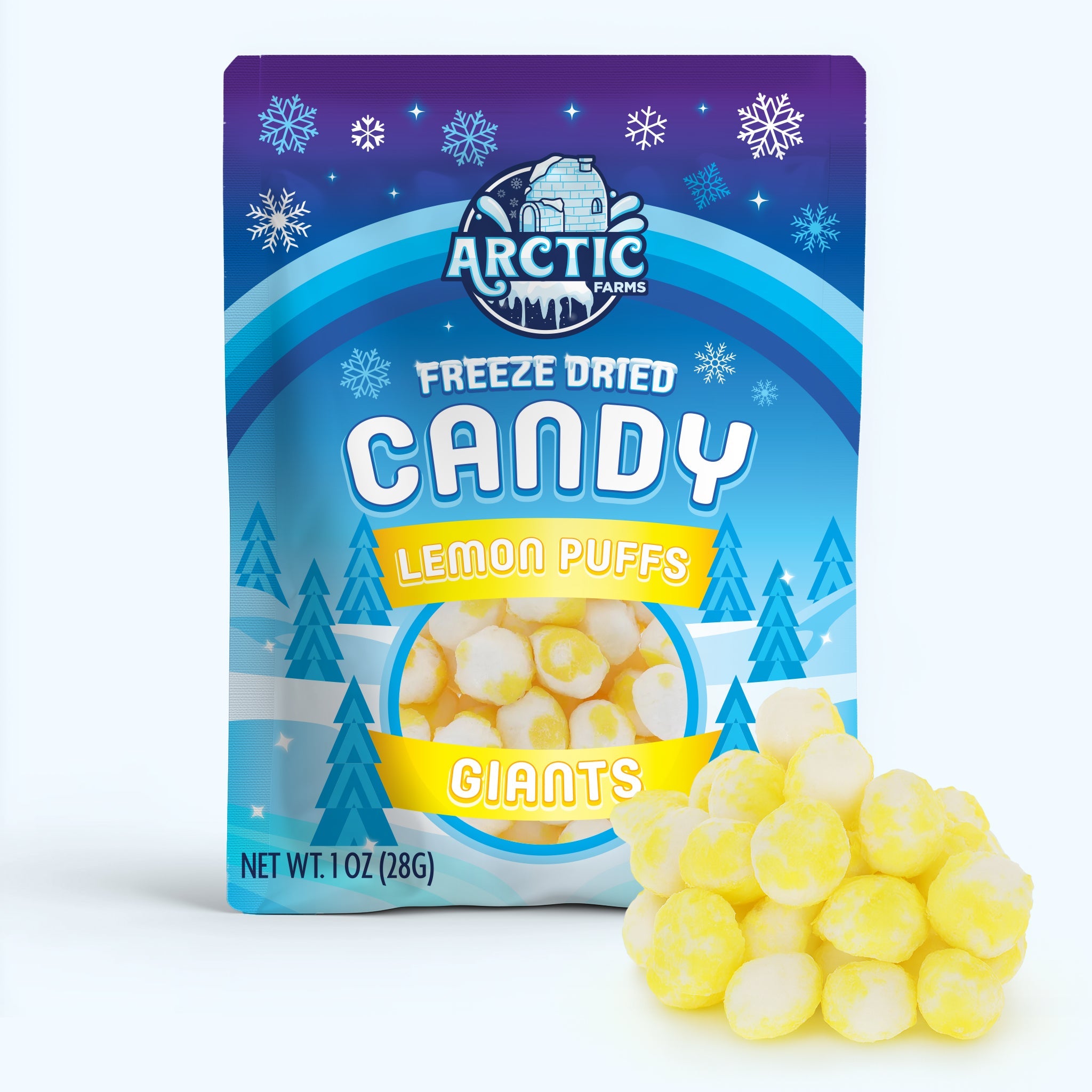 Freeze Dried Lemon Puffs Candies