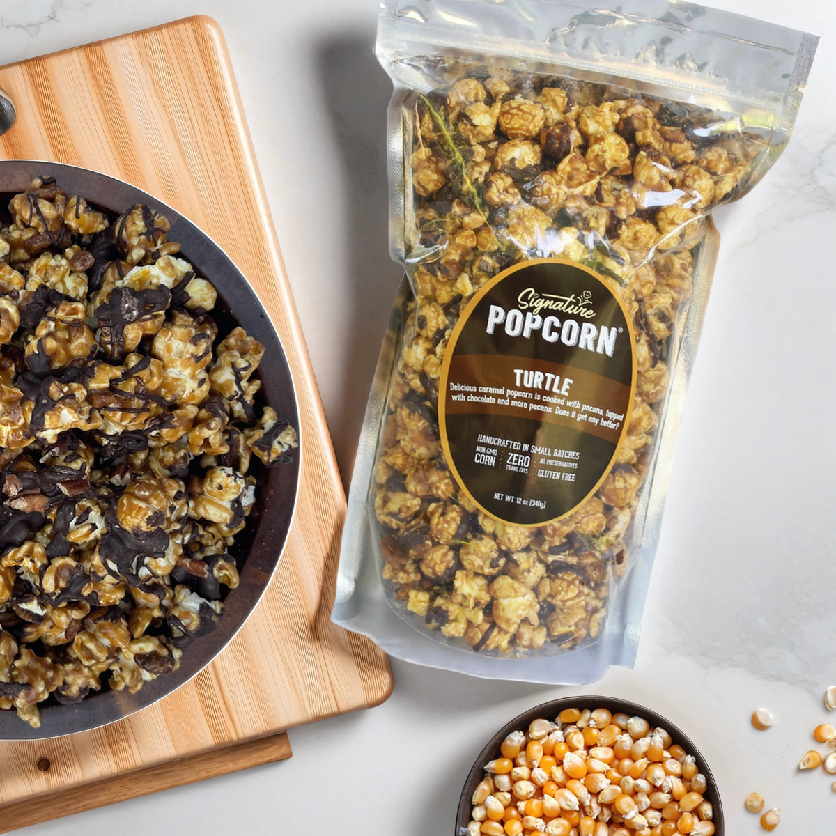 Large Gourmet Turtle Popcorn Bag
