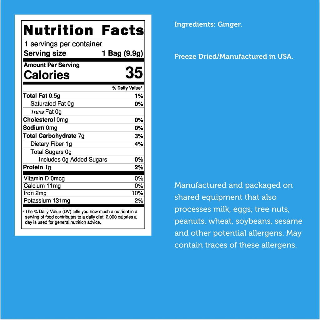 Freeze Dried Ginger Slices