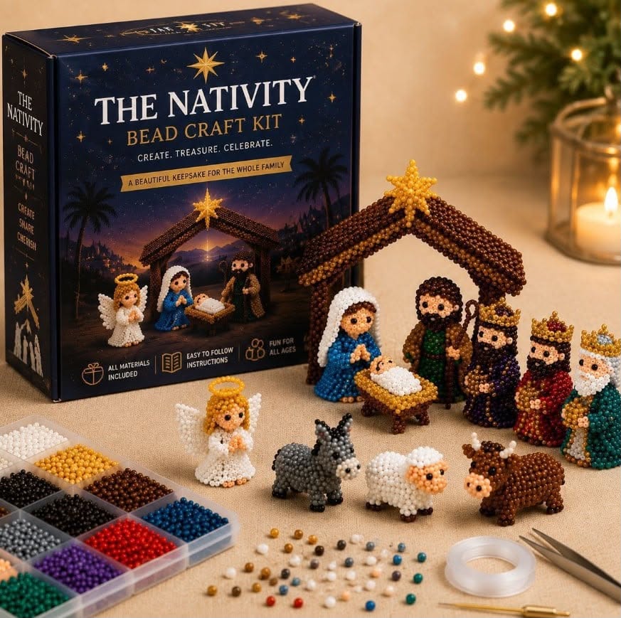 THE NATIVITY BEAD CRAFT KIT | GREAT GIFT FOR ALL AGES