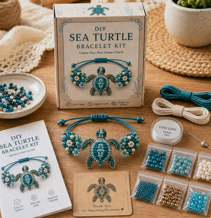 PREORDER ITEM (SEE DETAILS) - DIY SEA LIFE CRAFT BRACELET PROJECTS