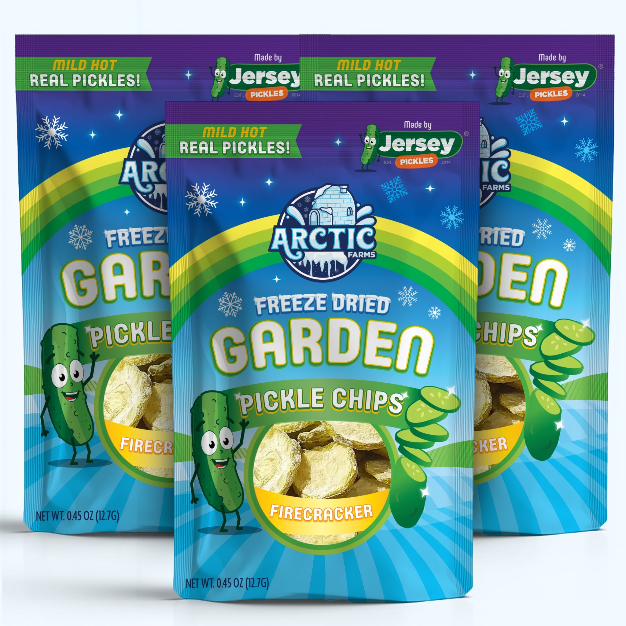Freeze Dried Pickle Chips (Firecracker - Mild Hot) from Jersey Pickles