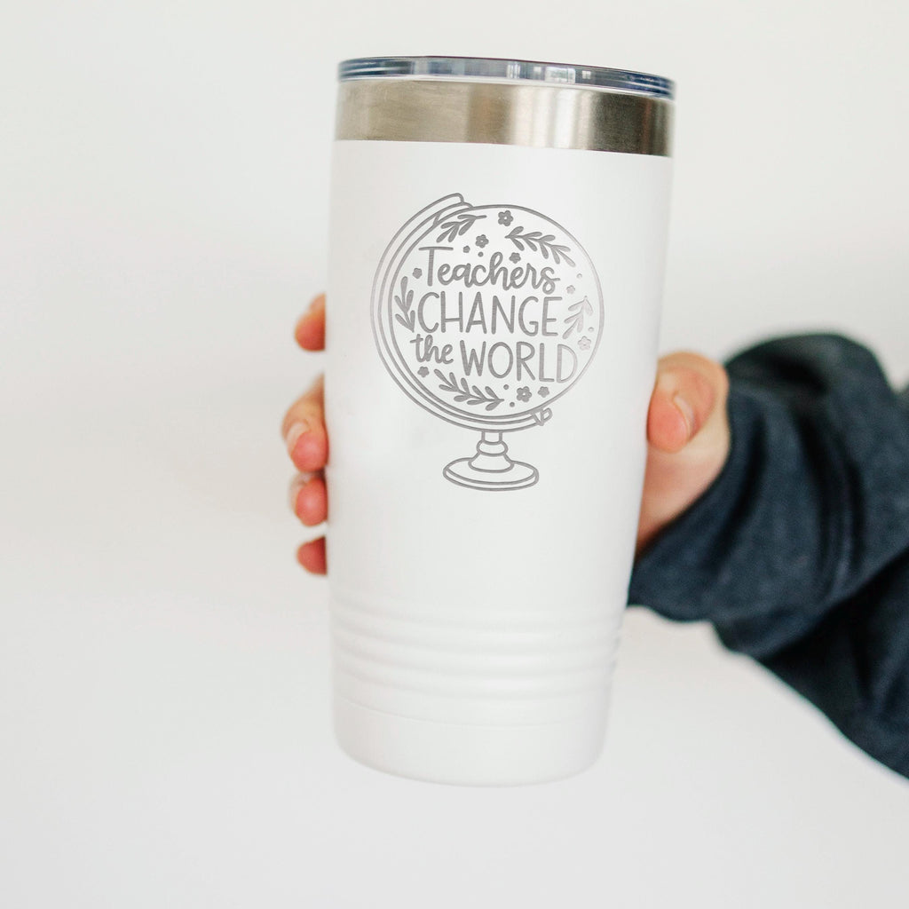 Teachers Coffee Tumbler - Double Wall Mug | Insulated Travel Cup, Durable Reusable Cup