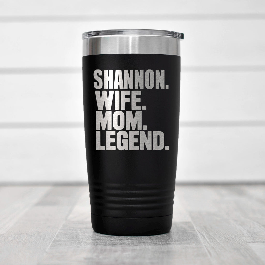 Personalized Stainless Steel Tumbler - 20 oz Double Wall Insulated Drinkware