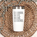 Personalized Stainless Steel Tumbler - 20 oz Double Wall Insulated Drinkware